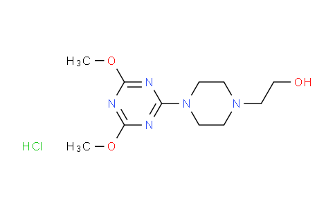 CAS No. 1177093-22-9, 2-(4-(4,6-Dimethoxy-1,3,5-triazin-2-yl)piperazin-1-yl)ethanol hydrochloride