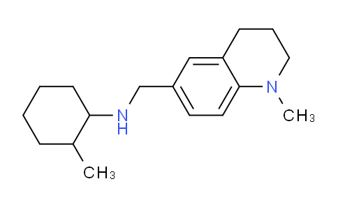 CAS No. 1119450-29-1, 2-Methyl-N-((1-methyl-1,2,3,4-tetrahydroquinolin-6-yl)methyl)cyclohexanamine