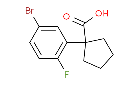 CAS No. 1502299-26-4, 1-(5-Bromo-2-fluorophenyl)cyclopentanecarboxylic Acid