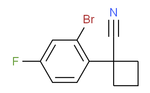 CAS No. 1086599-29-2, 1-(2-Bromo-4-fluorophenyl)cyclobutanecarbonitrile