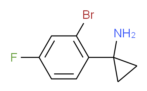 CAS No. 1086599-94-1, 1-(2-Bromo-4-fluorophenyl)cyclopropanamine