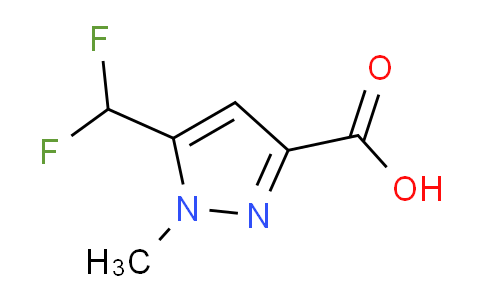 CAS No. 1174308-83-8, 5-(Difluoromethyl)-1-methyl-1H-pyrazole-3-carboxylic acid