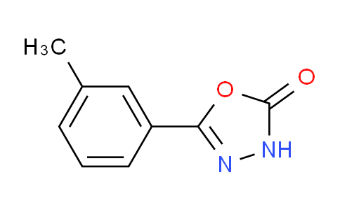 CAS No. 119933-33-4, 5-(3-Methylphenyl)-3H-1,3,4-oxadiazol-2-one