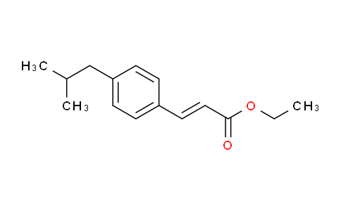 CAS No. 1256636-24-4, Ethyl 3-(4-Isobutylphenyl)acrylate