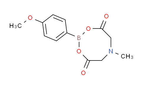 CAS No. 1257739-11-9, 2-(4-Methoxyphenyl)-6-methyl-1,3,6,2-dioxazaborocane-4,8-dione