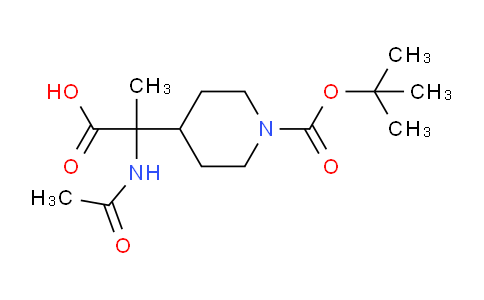 CAS No. 1189950-95-5, 2-ACETAMIDO-2-(1-BOC-PIPERIDIN-4-YL)PROPANOIC ACID