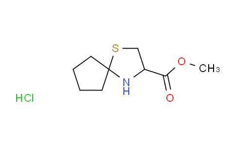 CAS No. 1437311-91-5, Methyl 1-thia-4-azaspiro[4.4]nonane-3-carboxylate hydrochloride