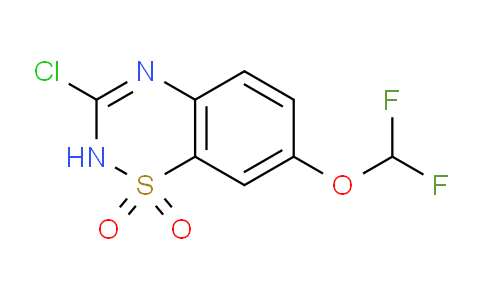 CAS No. 1437431-70-3, 3-Chloro-7-(difluoromethoxy)-2H-benzo[e][1,2,4]thiadiazine 1,1-dioxide