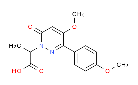 CAS No. 1437432-59-1, 2-(4-Methoxy-3-(4-methoxyphenyl)-6-oxopyridazin-1(6H)-yl)propanoic acid