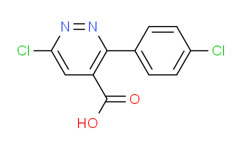 CAS No. 1437433-87-8, 6-Chloro-3-(4-chlorophenyl)pyridazine-4-carboxylic acid