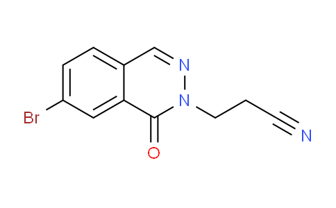 CAS No. 1437434-85-9, 3-(7-Bromo-1-oxophthalazin-2(1H)-yl)propanenitrile