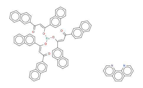 CAS No. 202460-56-8, Tris(dinaphthoylmethane) mono(phenathroline)europium (III)