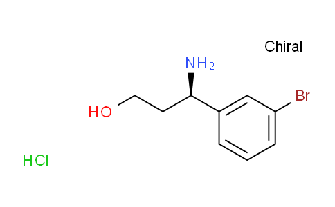 CAS No. 1213637-86-5, (R)-3-AMINO-3-(3-BROMOPHENYL)PROPAN-1-OL HCL