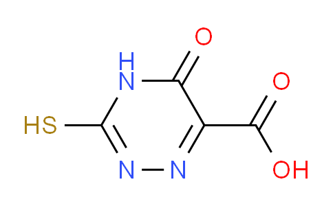 CAS No. 7338-75-2, 3-Mercapto-5-oxo-4,5-dihydro-1,2,4-triazine-6-carboxylic acid
