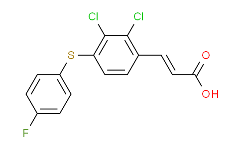 CAS No. 929215-38-3, (E)-3-(2,3-DICHLORO-4-(4-FLUOROPHENYLTHIO)PHENYL)ACRYLIC ACID