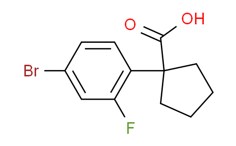 CAS No. 1518906-23-4, 1-(4-Bromo-2-fluorophenyl)cyclopentanecarboxylic Acid