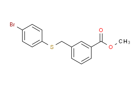CAS No. 143427-20-7, Methyl 3-(((4-bromophenyl)thio)methyl)benzoate