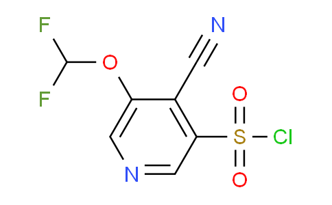 CAS No. 924886-42-0, 4-Cyano-5-(difluoromethoxy)pyridine-3-sulfonyl chloride