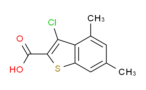 CAS No. 926191-40-4, 3-Chloro-4,6-dimethylbenzo[b]thiophene-2-carboxylic acid