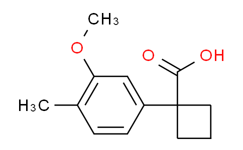 CAS No. 926192-06-5, 1-(3-Methoxy-4-methylphenyl)cyclobutanecarboxylic Acid