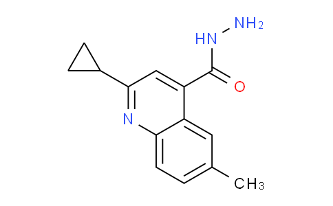 CAS No. 956576-50-4, 2-Cyclopropyl-6-methylquinoline-4-carbohydrazide