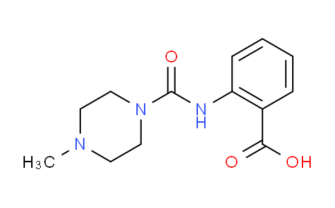 CAS No. 1219584-57-2, 2-(4-Methylpiperazine-1-carboxamido)benzoic acid