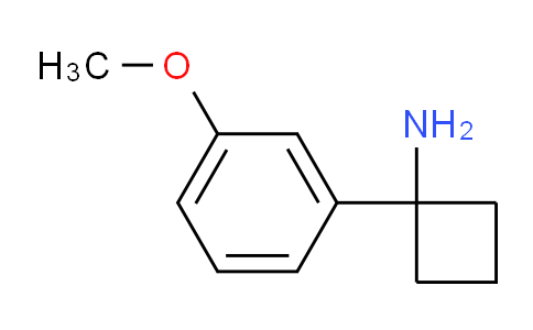 CAS No. 1228994-83-9, 1-(3-Methoxyphenyl)cyclobutanamine