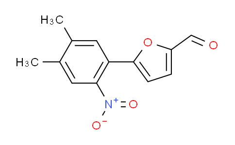 CAS No. 1242840-80-7, 5-(4,5-Dimethyl-2-nitrophenyl)furan-2-carbaldehyde
