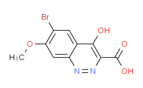 CAS No. 1041853-21-7, 6-Bromo-4-hydroxy-7-methoxycinnoline-3-carboxylic acid