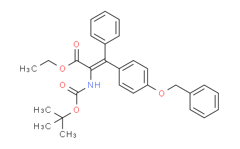 CAS No. 2006281-57-6, Ethyl 2-(Boc-amino)-3-[4-(benzyloxy)phenyl]-3-phenylacrylate