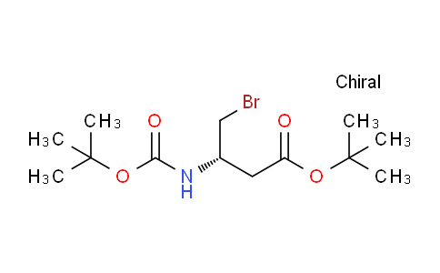 CAS No. 2006286-94-6, tert-Butyl (S)-3-(Boc-amino)-4-bromobutanoate