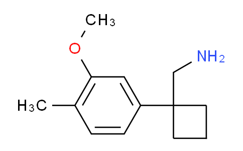 CAS No. 1037131-87-5, 1-(3-Methoxy-4-methylphenyl)cyclobutanemethanamine