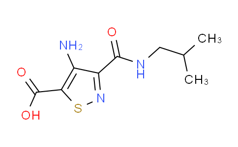 CAS No. 1112444-90-2, 4-Amino-3-(isobutylcarbamoyl)isothiazole-5-carboxylic acid