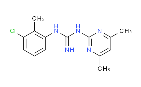 CAS No. 1306739-70-7, 1-(3-Chloro-2-methylphenyl)-3-(4,6-dimethylpyrimidin-2-yl)guanidine