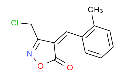 CAS No. 1142199-39-0, 3-(Chloromethyl)-4-(2-methylbenzylidene)isoxazol-5(4H)-one