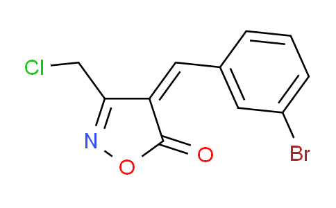 CAS No. 1142199-51-6, 4-(3-Bromobenzylidene)-3-(chloromethyl)isoxazol-5(4H)-one