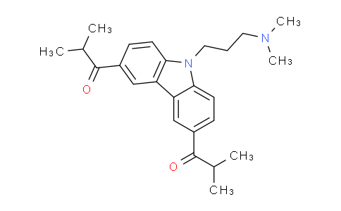 CAS No. 1221238-60-3, 1,1'-(9-(3-(Dimethylamino)propyl)-9H-carbazole-3,6-diyl)bis(2-methylpropan-1-one)