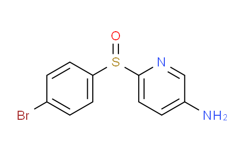 CAS No. 1221791-64-5, 6-((4-Bromophenyl)sulfinyl)pyridin-3-amine