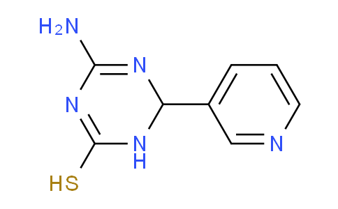 CAS No. 1142208-05-6, 4-Amino-6-(pyridin-3-yl)-1,6-dihydro-1,3,5-triazine-2-thiol