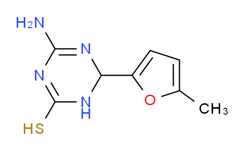 CAS No. 1142208-50-1, 4-Amino-6-(5-methylfuran-2-yl)-1,6-dihydro-1,3,5-triazine-2-thiol