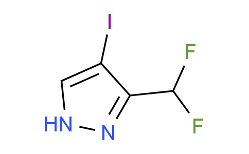 CAS No. 1354704-07-6, 3-(Difluoromethyl)-4-iodo-1H-pyrazole