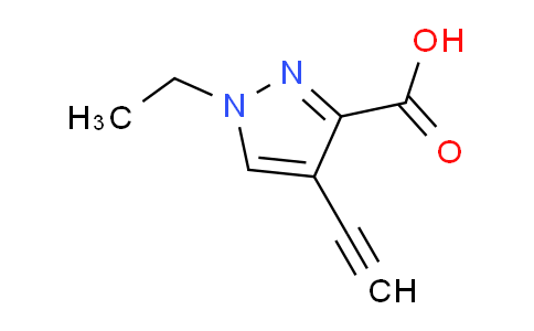 CAS No. 1354704-82-7, 1-Ethyl-4-ethynyl-1H-pyrazole-3-carboxylic acid
