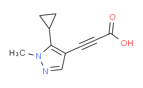 CAS No. 1354705-09-1, 3-(5-Cyclopropyl-1-methyl-1H-pyrazol-4-yl)propiolic acid