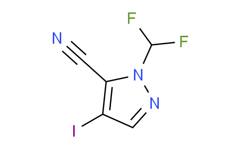 CAS No. 1354705-71-7, 1-(Difluoromethyl)-4-iodo-1H-pyrazole-5-carbonitrile