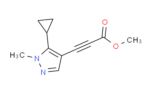 CAS No. 1354706-57-2, Methyl 3-(5-cyclopropyl-1-methyl-1H-pyrazol-4-yl)propiolate
