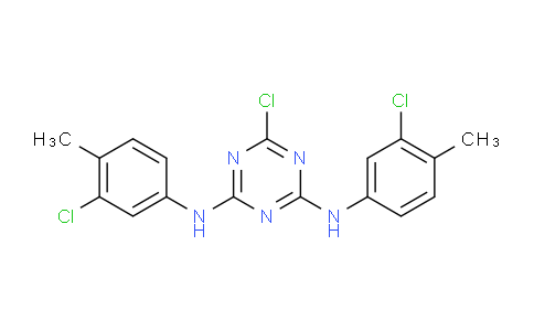 CAS No. 1379811-60-5, 6-Chloro-N2,N4-bis(3-chloro-4-methylphenyl)-1,3,5-triazine-2,4-diamine