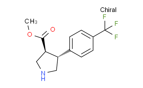 CAS No. 1212257-11-8, TRANS-METHYL 4-(4-(TRIFLUOROMETHYL)PHENYL)PYRROLIDINE-3-CARBOXYLATE