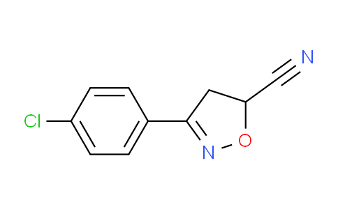 CAS No. 1173119-75-9, 3-(4-Chlorophenyl)-4,5-dihydroisoxazole-5-carbonitrile