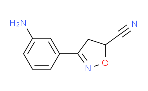 CAS No. 1173460-41-7, 3-(3-Aminophenyl)-4,5-dihydroisoxazole-5-carbonitrile
