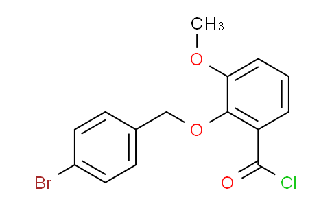 CAS No. 1160250-27-0, 2-((4-Bromobenzyl)oxy)-3-methoxybenzoyl chloride
